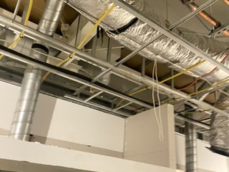 Carefully planned electrical cabling and containment